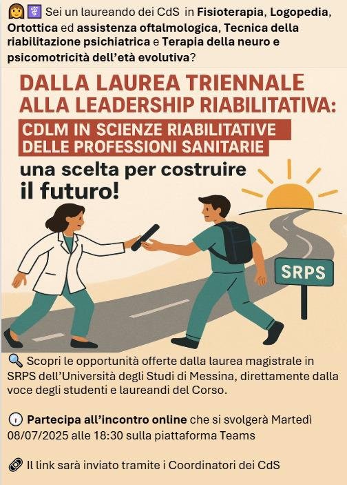 Incontro Online sulla CdLM in Scienze Riabilitative delle Professioni Sanitarie